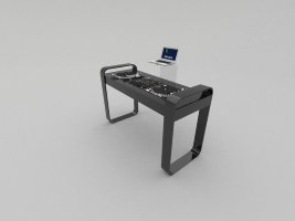 Стол для двух проигрывателей 12inch DJ-Workstation 1