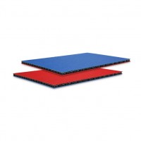 Сэндвич-панель, пластик, двухцветный (синий и красный) 6,8 мм, PP, 0568BLUR 